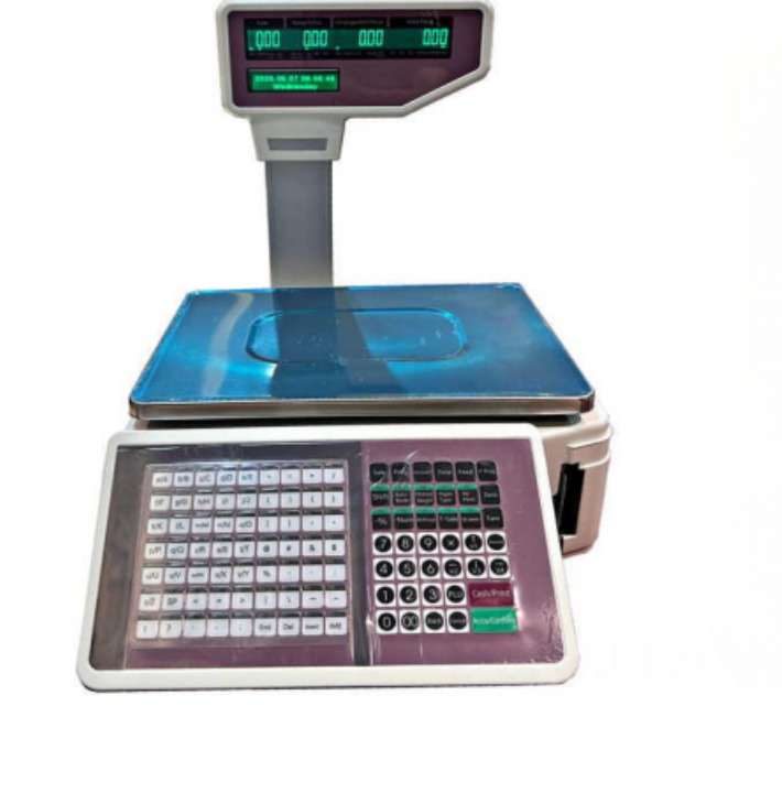 BALANZA DE MOSTRADOR CON IMPRESORA COMERCIAL MODELO TM-A21 CON TORRE 30 KG