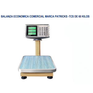 BALANZA ECONOMICA COMERCIAL MARCA PATRICKS -TCS DE 60 KILOS