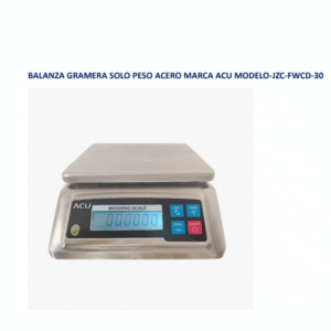 BALANZA GRAMERA SOLO PESO ACERO MARCA ACU MODELO-JZC-FWCD-30