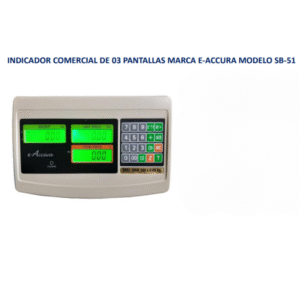 INDICADOR COMERCIAL DE 03 PANTALLAS MARCA E-ACCURA MODELO SB-51