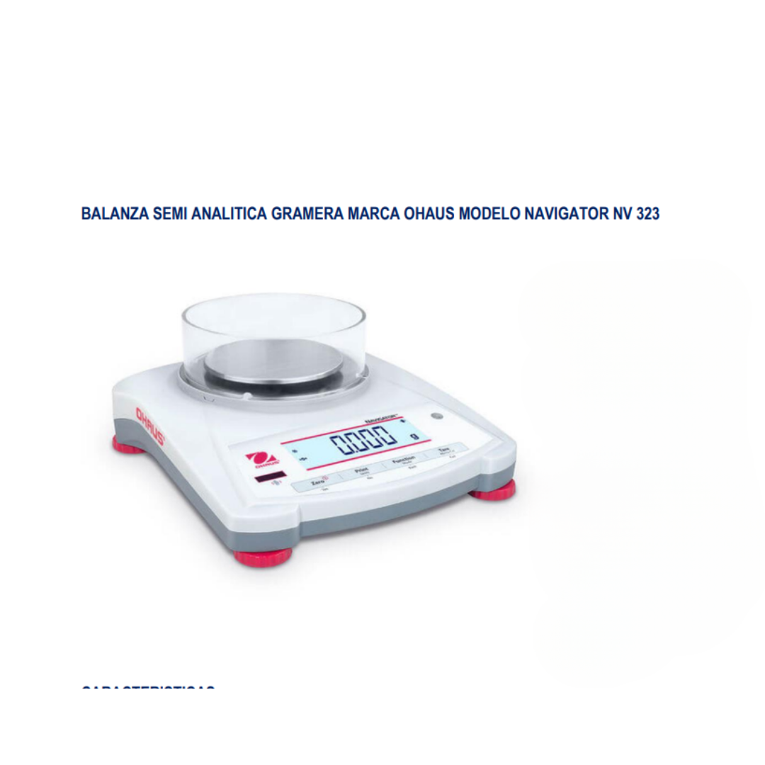 BALANZA SEMI ANALÍTICA OHAUS NAVIGATOR NV 323