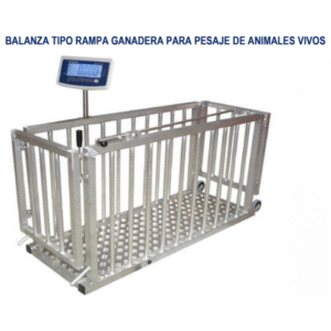BALANZA TIPO RAMPA GANADERA PARA PESAJE DE ANIMALES VIVOS