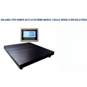 BALANZA TIPO RAMPA DE PLATAFORMA MARCA T-SCALE MODELO BW SOLO PESO