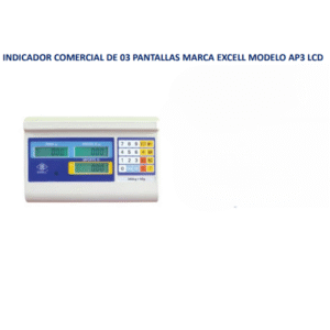 INDICADOR COMERCIAL DE 03 PANTALLAS MARCA EXCELL MODELO AP3 LCD