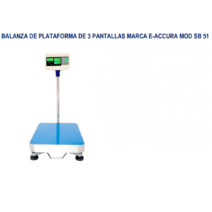 BALANZA DE PLATAFORMA DE 3 PANTALLAS MARCA E-ACCURA MOD SB 51