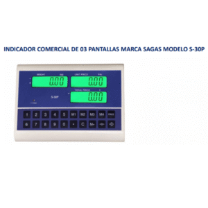 INDICADOR COMERCIAL DE 03 PANTALLAS MARCA SAGAS MODELO S-30P