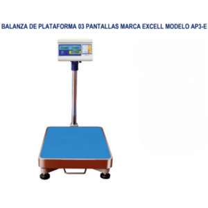 BALANZA DE PLATAFORMA 03 PANTALLAS MARCA EXCELL MODELO AP3-E
